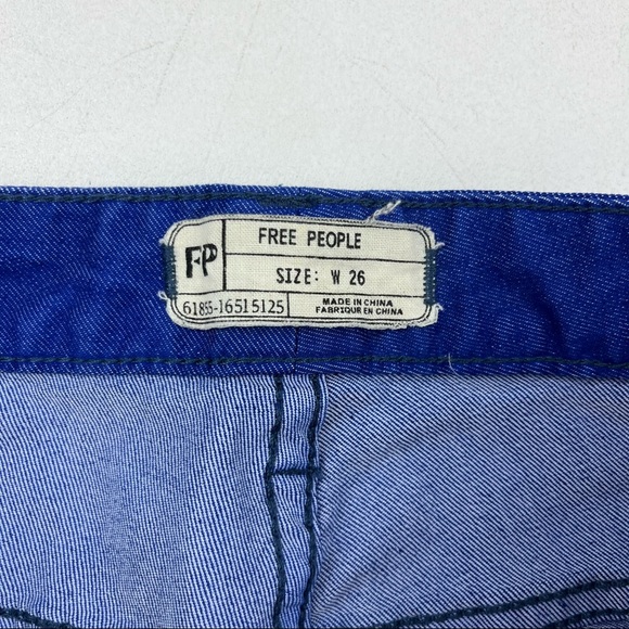 Free People Electric Blue Ombre Skinny Jeans - Picture 7 of 9